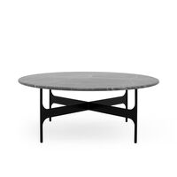 Floema Coffee Table Ø85 Gray Emperador Marble