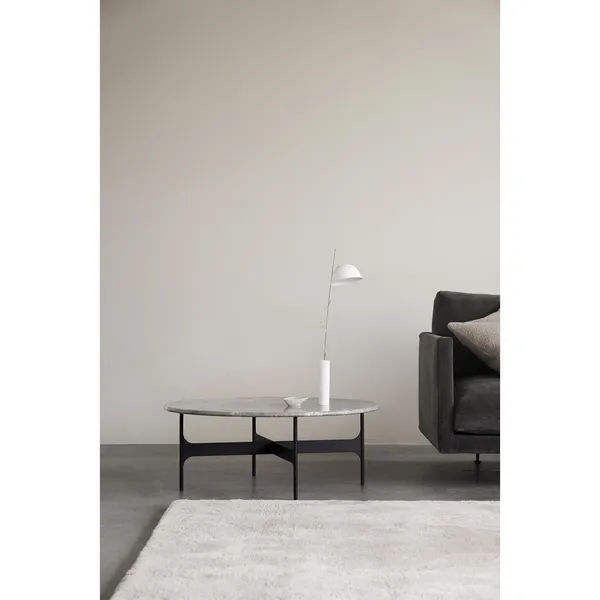 Floema Coffee Table Ø85 Gray Emperador Marble