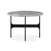 Floema Coffee Table Ø60 Gray Emperador Marble