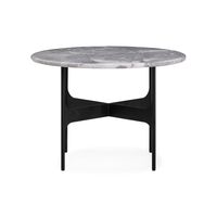 Floema Coffee Table Ø60 Gray Emperador Marble