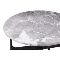 Floema Coffee Table Ø60 Gray Emperador Marble