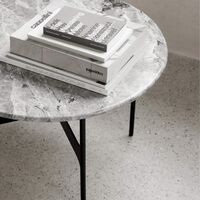 Floema Coffee Table Ø60 Gray Emperador Marble