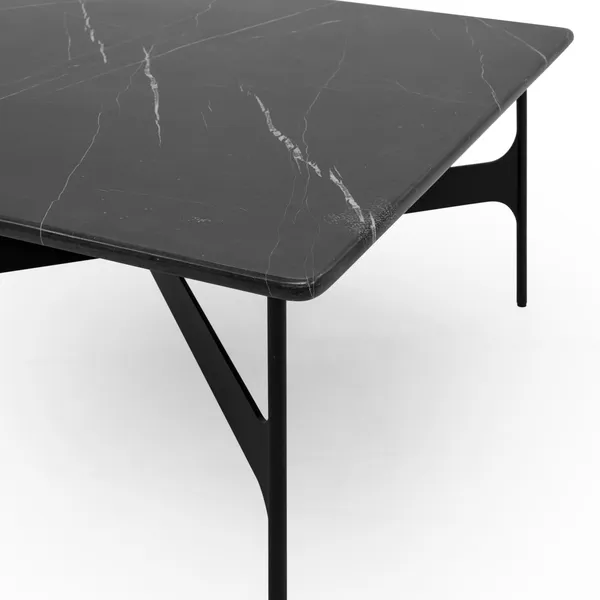 Floema Coffee Table 80x80 Black Nero Marquina Marble