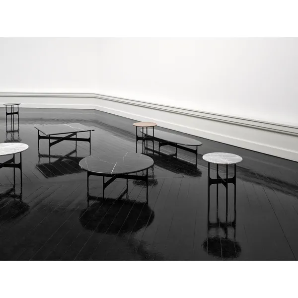 Floema Coffee Table 80x80 Black Nero Marquina Marble
