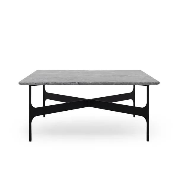 Floema Coffee Table 80x80 Gray Emperador Marble