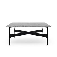 Floema Coffee Table 80x80 Gray Emperador Marble