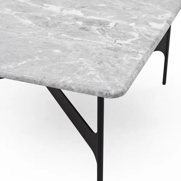 Floema Coffee Table 80x80 Gray Emperador Marble