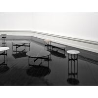 Floema Coffee Table 80x80 Gray Emperador Marble