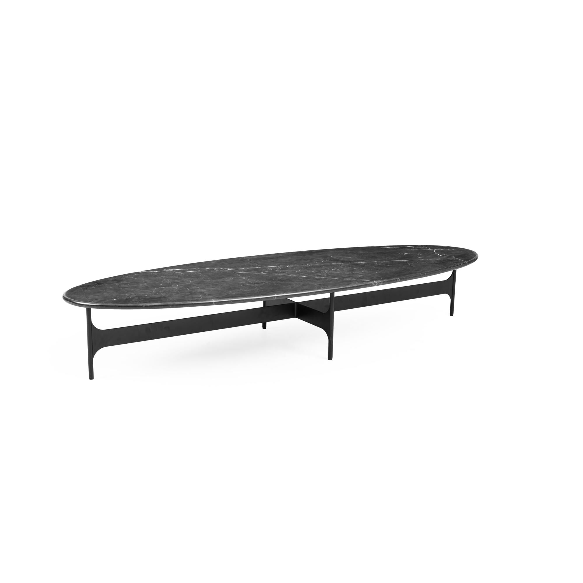 Floema Oval Sofabord Nero Marquina