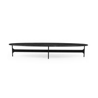 Floema Table Basse Ovale Nero Marquina