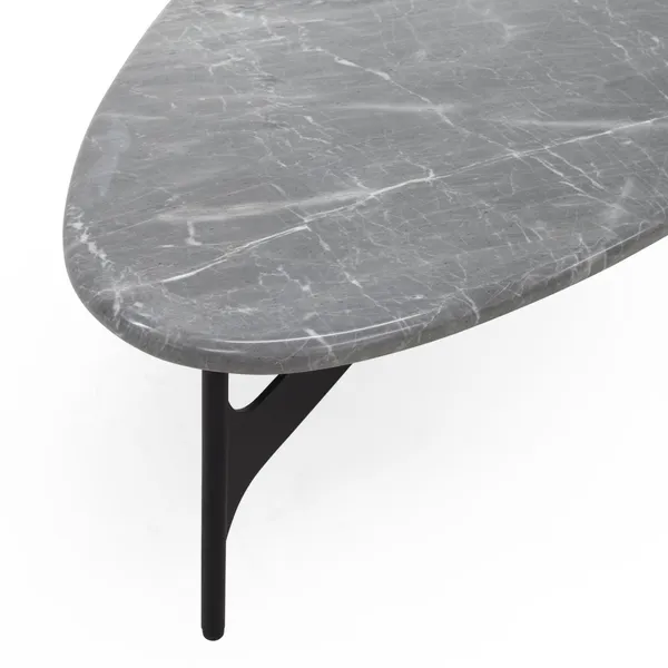 Floema Oval Coffee Table Gray Emperador