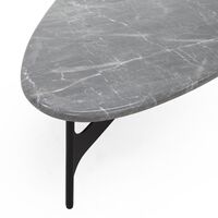 Floema Oval Coffee Table Gray Emperador