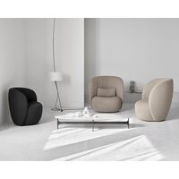 Floema Oval Coffee Table Gray Emperador