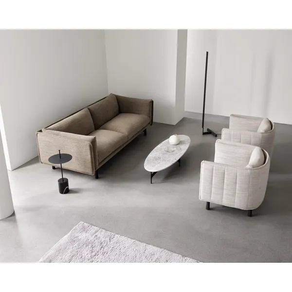 Floema Oval Coffee Table Gray Emperador