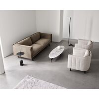 Floema Oval Coffee Table Gray Emperador