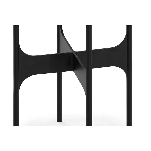 Floema Side Table Ø40 Black Nero Marquina Marble