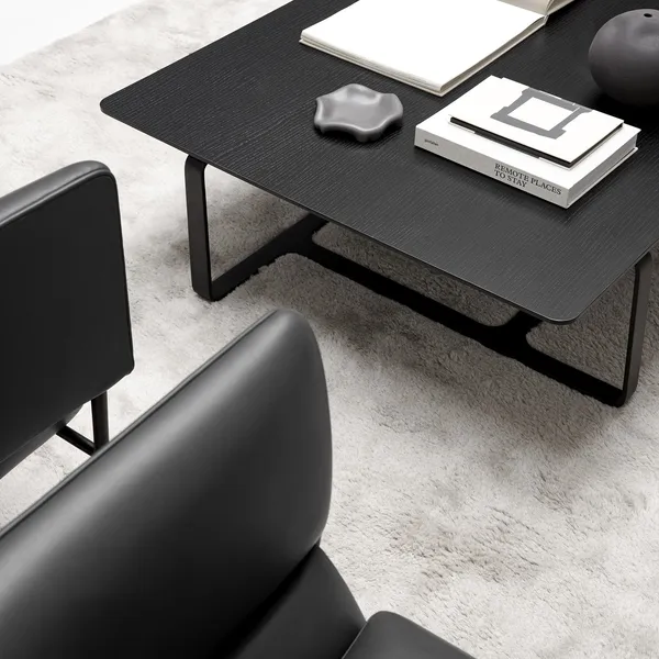 Root Coffee Table 114x90 Black