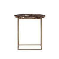 Circle Side Table Ø48 Emperador Marble
