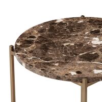 Circle Side Table Ø48 Emperador Marble