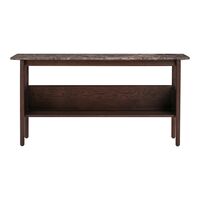 Collect Console Table 120x45 Emperador Marble /Dark Brown Oak