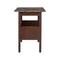 Collect Console Table 120x45 Emperador Marble /Dark Brown Oak