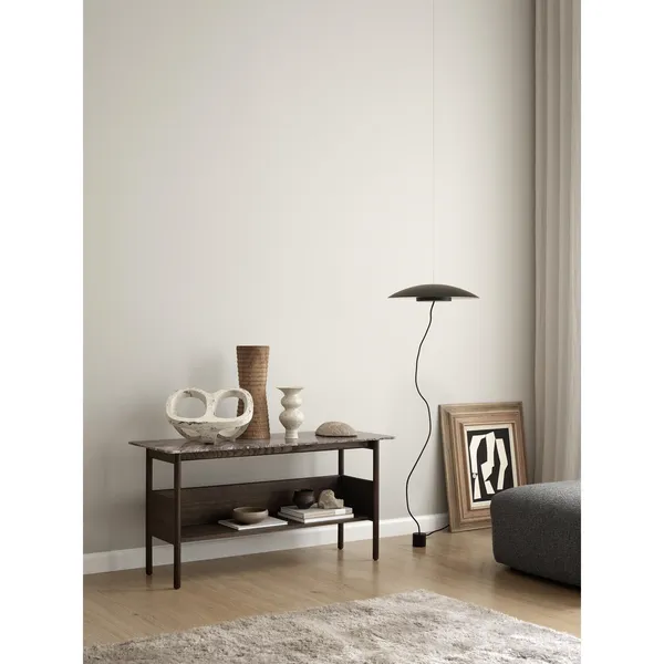 Collect Console Table 120x45 Emperador Marble /Dark Brown Oak