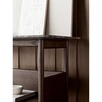 Collect Console Table 120x45 Emperador Marble /Dark Brown Oak