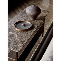Collect Console Table 120x45 Emperador Marble /Dark Brown Oak