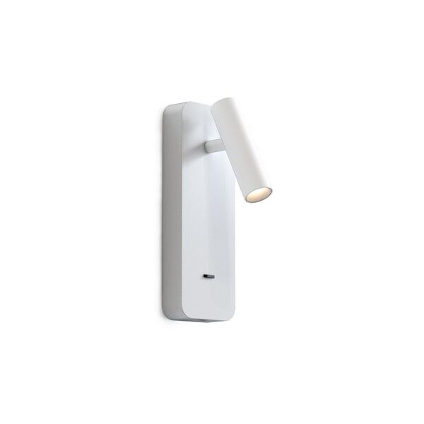 Enna Surface USB- Wandlampe, Matt Weiß