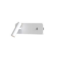 Enna Surface USB- Wandlamp, Mat Wit