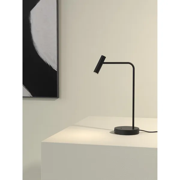 Schwarz Tragbare Tischlampe Matt