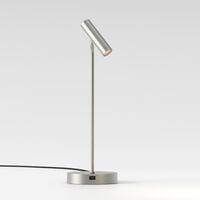Enna Portable Table Lamp Matt Nickel