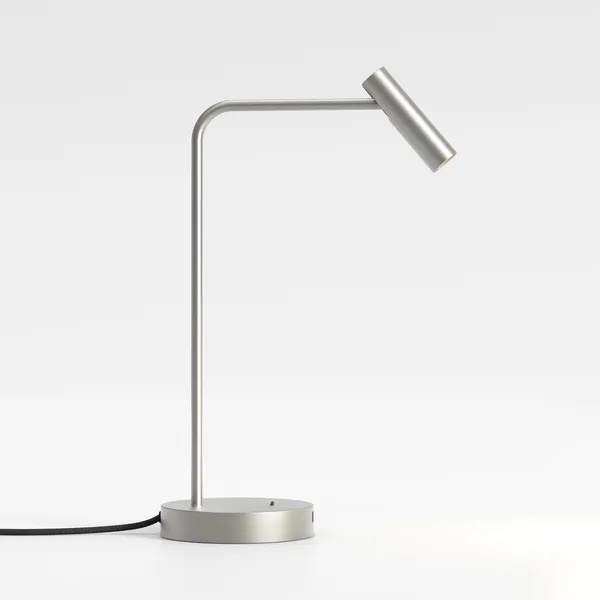 Enna Portable Table Lamp Matt Nickel