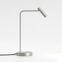 Enna Portable Table Lamp Matt Nickel