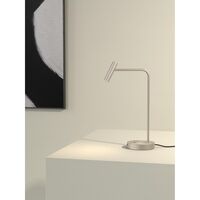 Enna Portable Table Lamp Matt Nickel