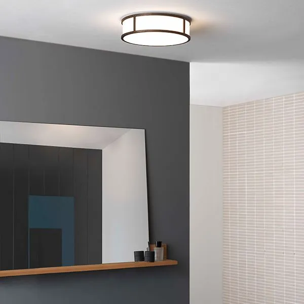 Mashiko 300 Round Ceiling Light Chrome
