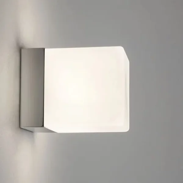 Cube Bathroom Lamp Chrome