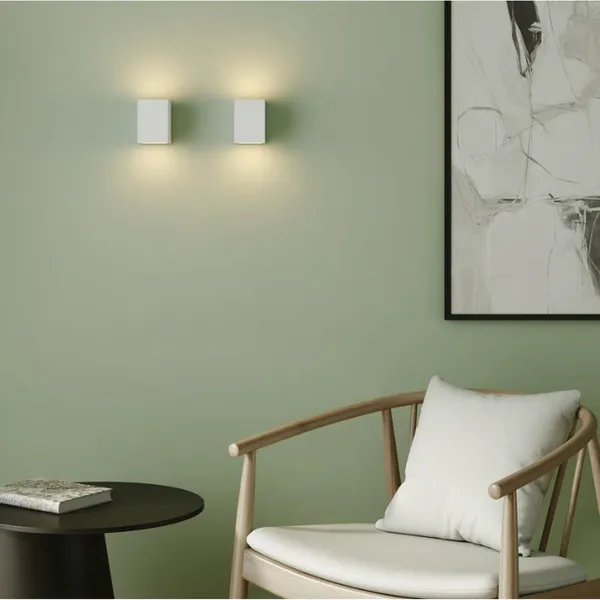 Mosto Gipsen Wandlamp Wit