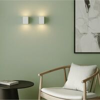 Mosto Gipsen Wandlamp Wit