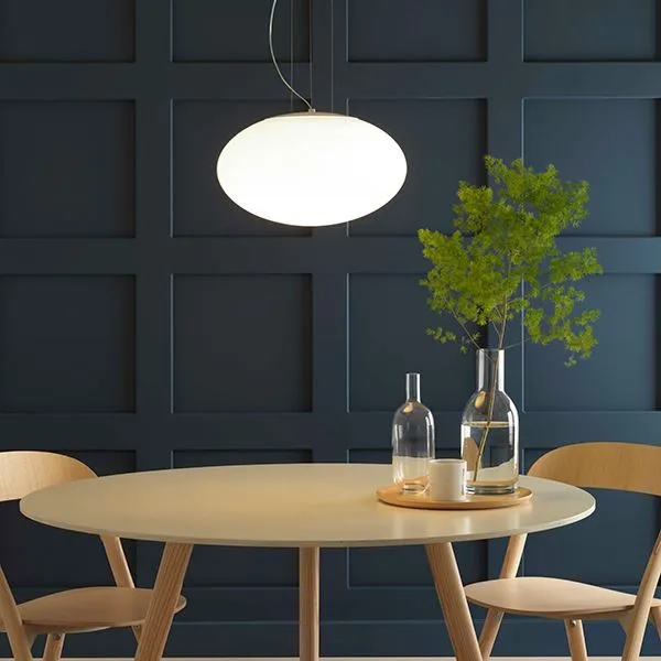 Zeppo Hanglamp Wit met Wit Glas