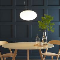 Zeppo Hanglamp Wit met Wit Glas