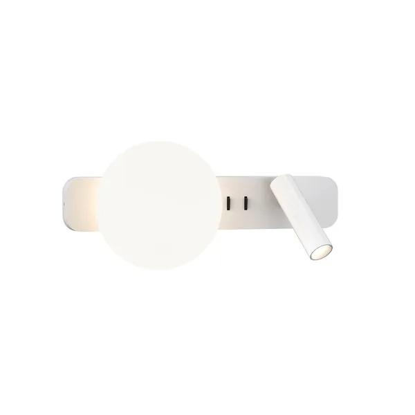 Zeppo Reader Wandlamp Mat Wit