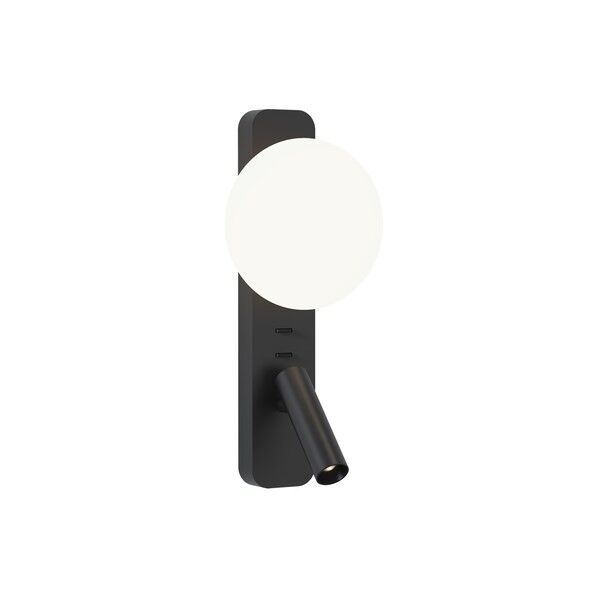 Svart V&auml;gglampa Matt