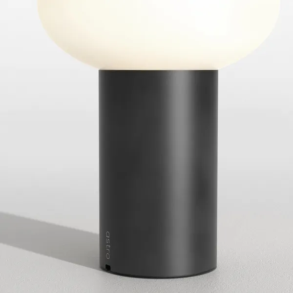 Schwarz Tragbare Tischlampe Matt