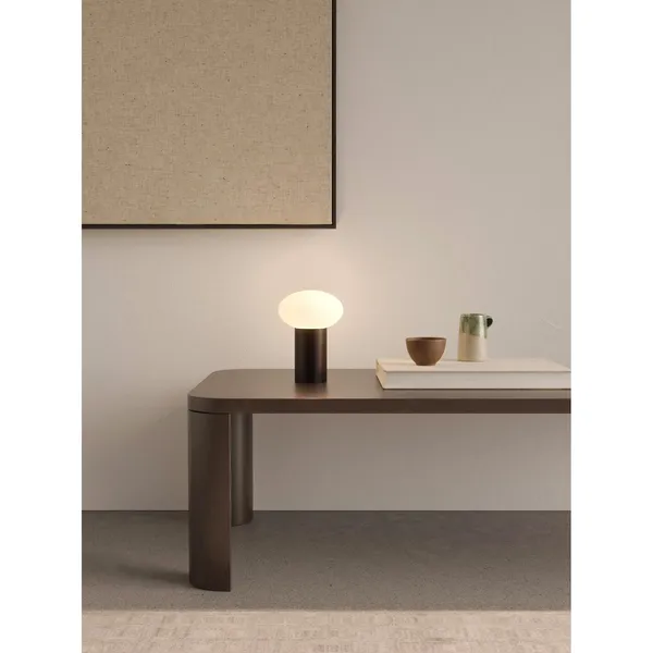 Schwarz Tragbare Tischlampe Matt