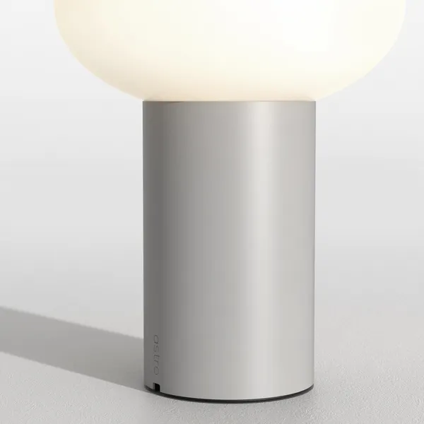 Zeppo Portable Table Lamp Pepple Grey