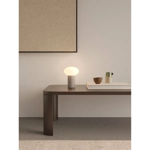 Zeppo Portable Table Lamp Pepple Grey