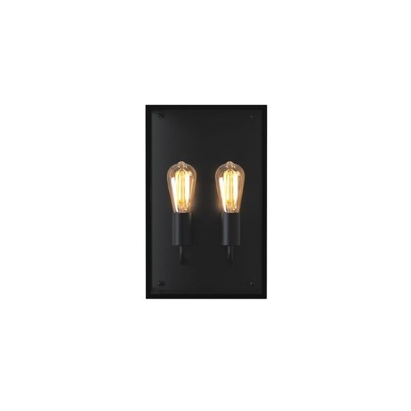Messina Twin V&auml;gglampa Svart