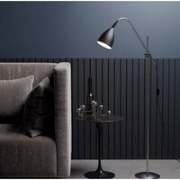 Joel Floor Lamp Chrome & Black