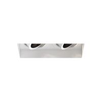 Trimless Square Twin Adjustable Spot Matt Weiß